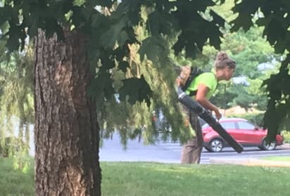 Co-workers in groundskeeping functions